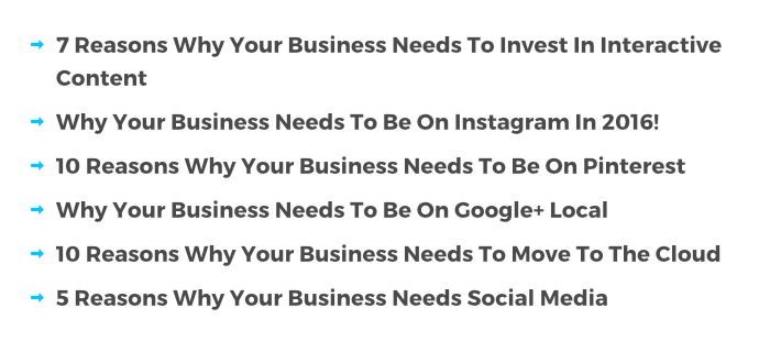 Articles revealing "things every business needs" are a dime a dozen