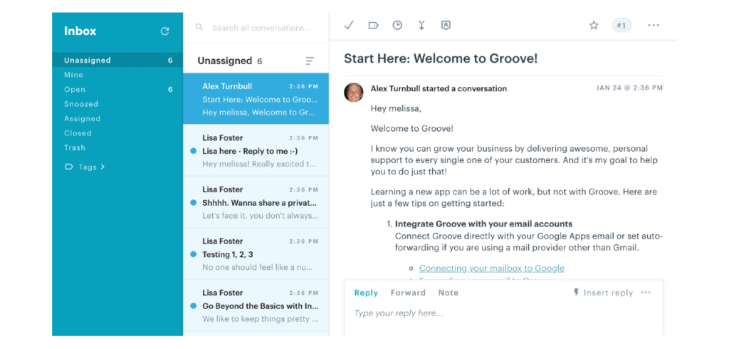 customer onboarding in-app emails