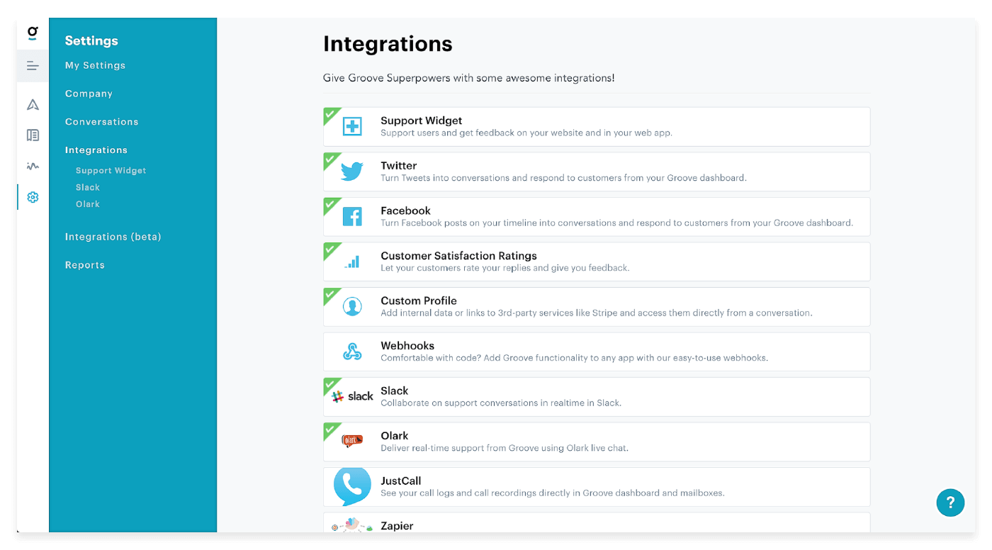 customer service software integration example