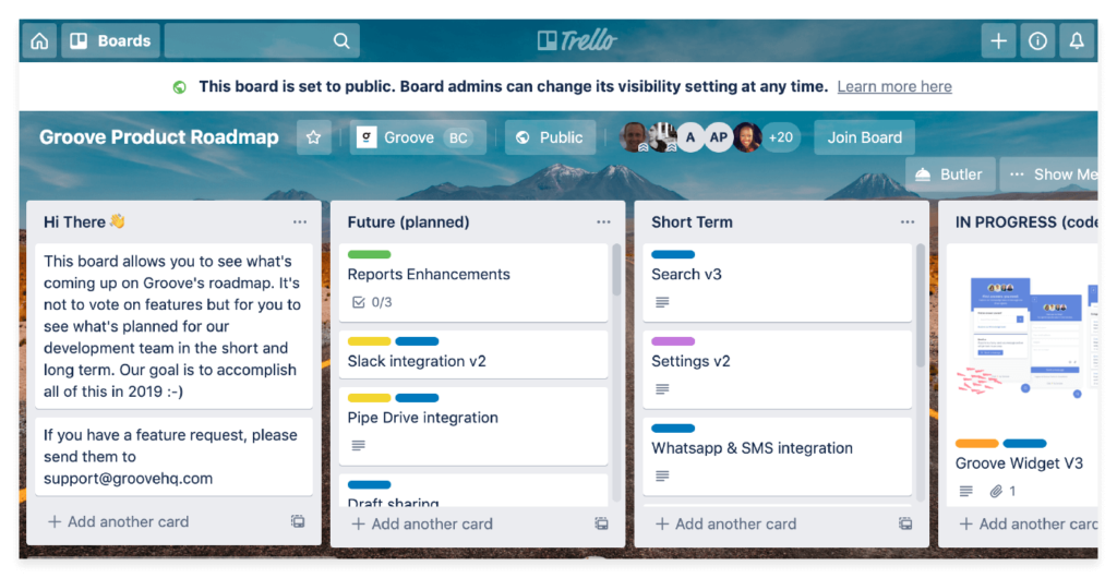 customer success tools 3 trello for roadmap transparency