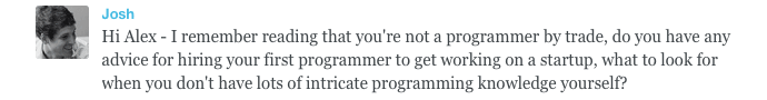 Business questions and answers: How to hire your first programmer