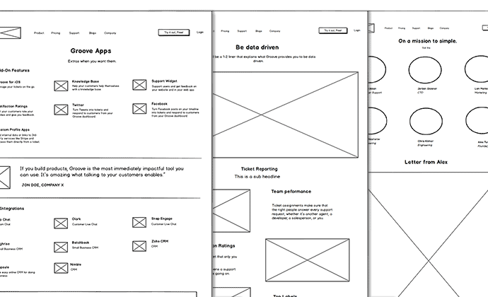 Wireframes