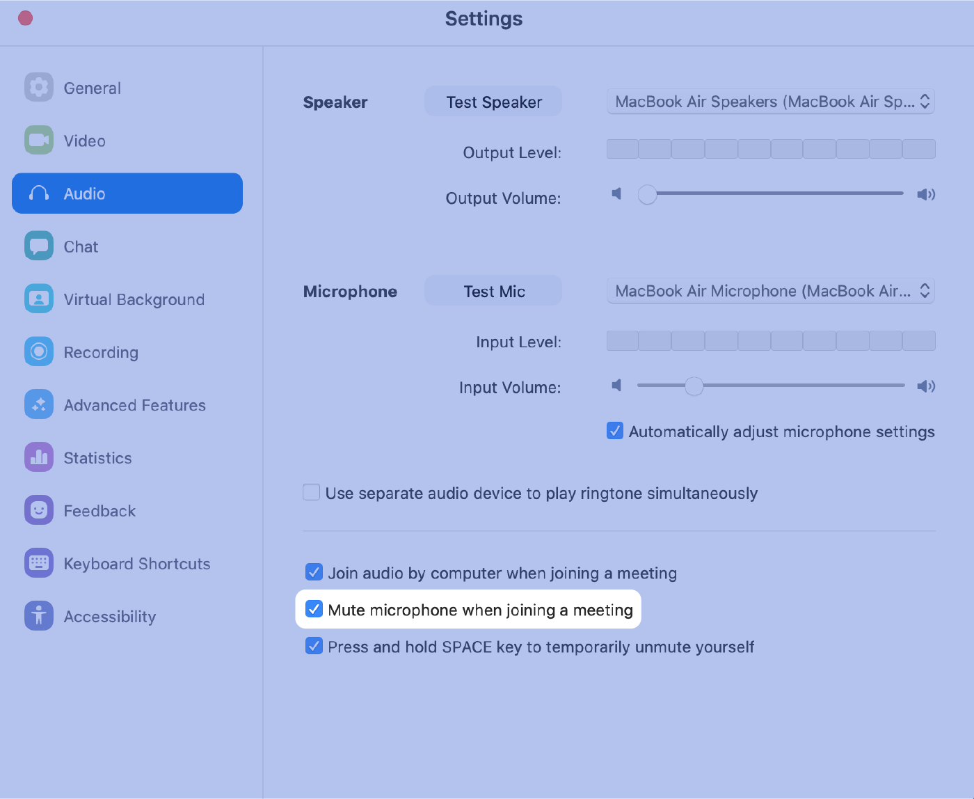 Zoom tip: Always mute mic