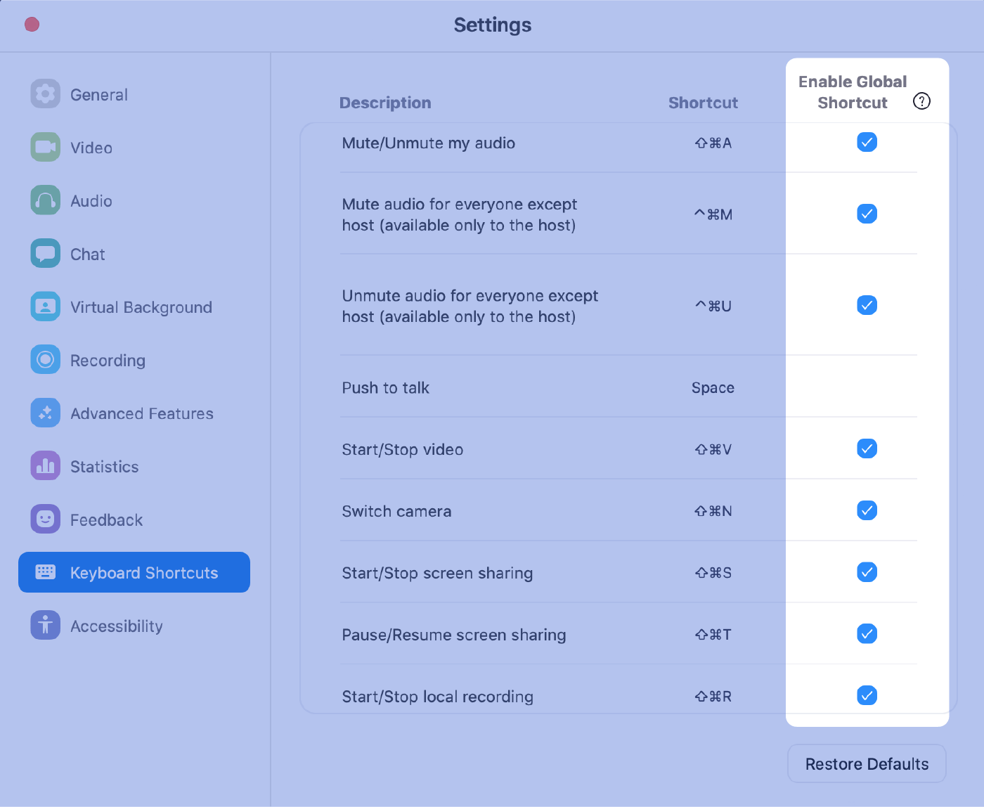 Zoom tips: Enable shortcuts outside of Zoom